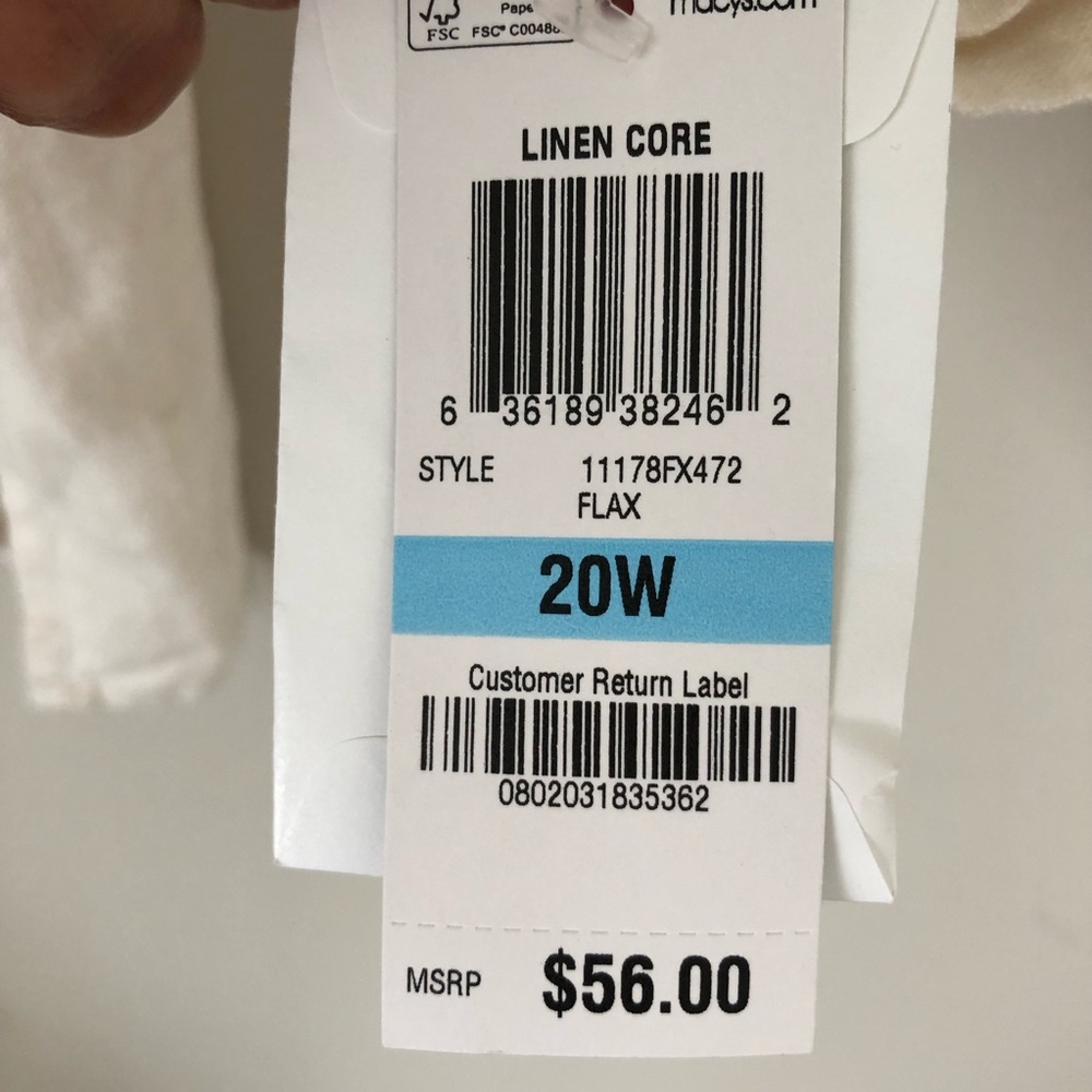 Jm Collection Plus Size Button Down Linen Blouse - image 8